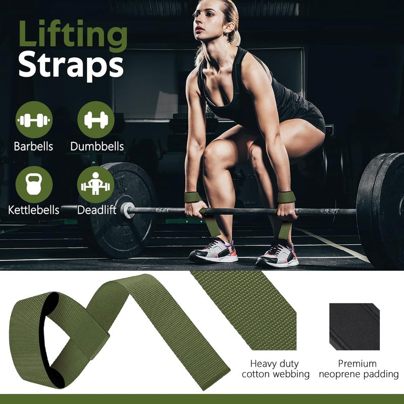 WALITO 7Pcs Barbell Pad Set for Hip Thrust - Squat Pad,Gym Accessories for Women with Bar Bad,Bench Press, with Gym Ankle Straps,Resistance Bands for Working Out,Lifting Strap,Carry Bag - Image 4